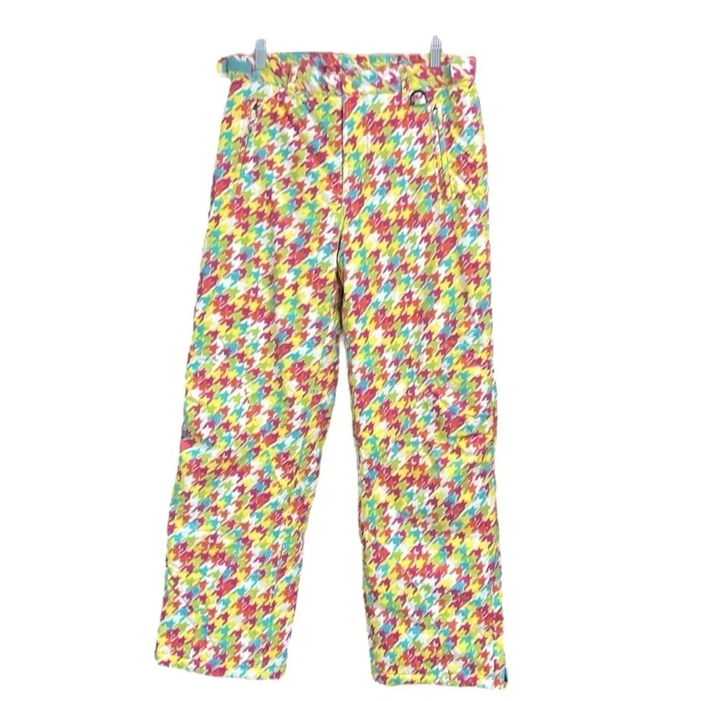 LL Bean Quilted Ski Pants Multi Colored